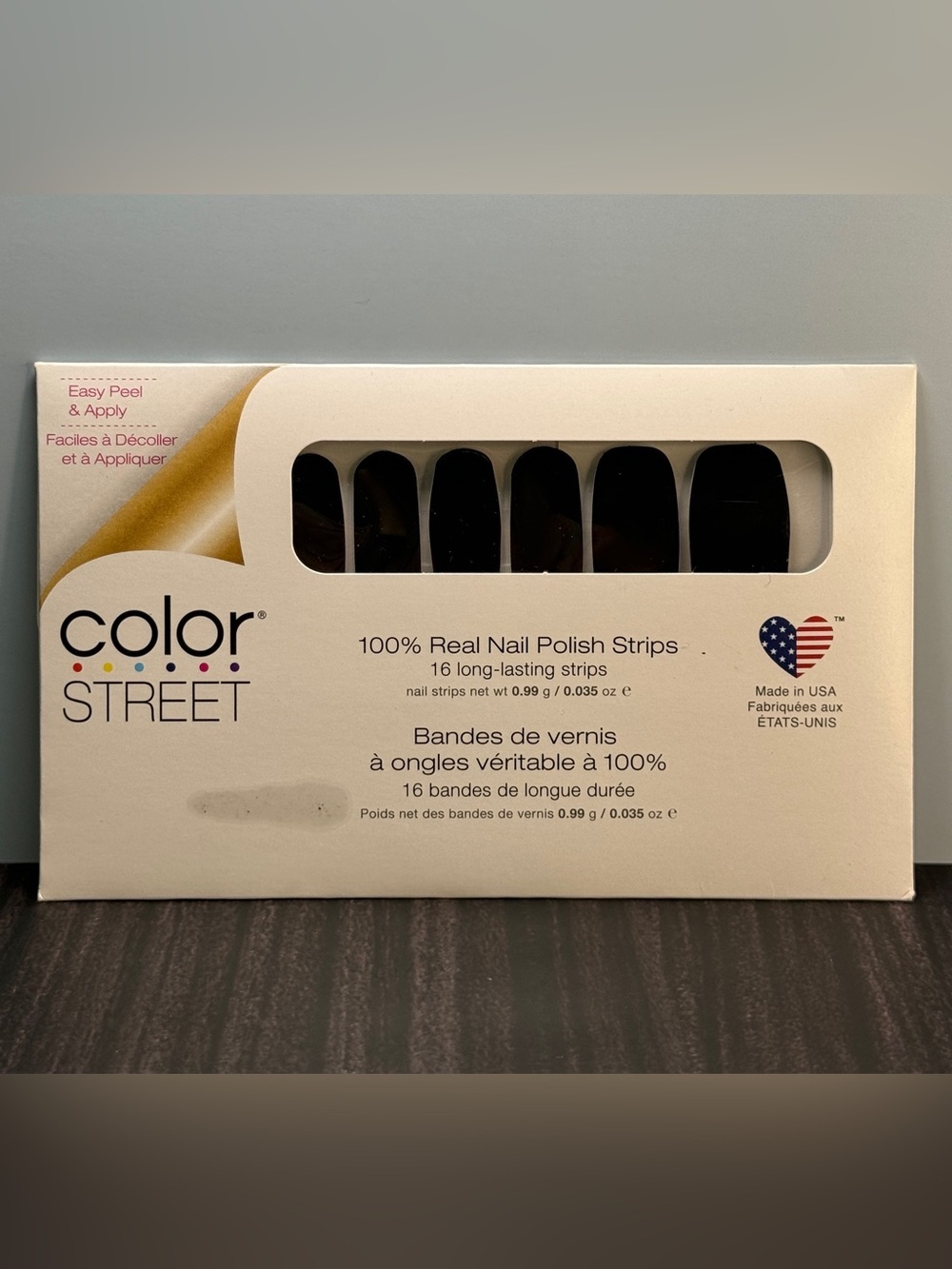 Color Street 100% Nail Polish Strips (Midnight in Manhattan) New/Sealed
